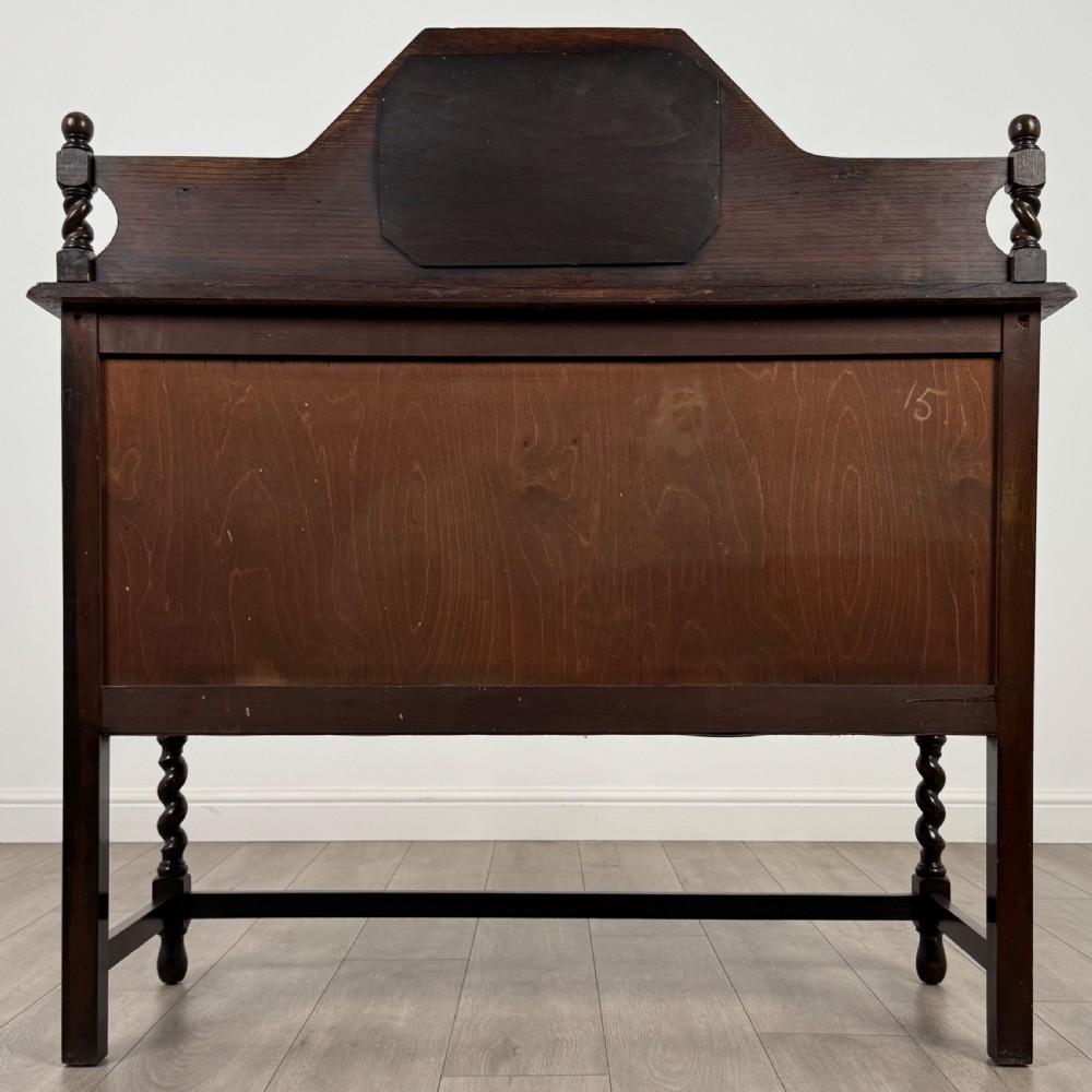 Antique 20th Century Barley Twist Sideboard In Oak  View VI