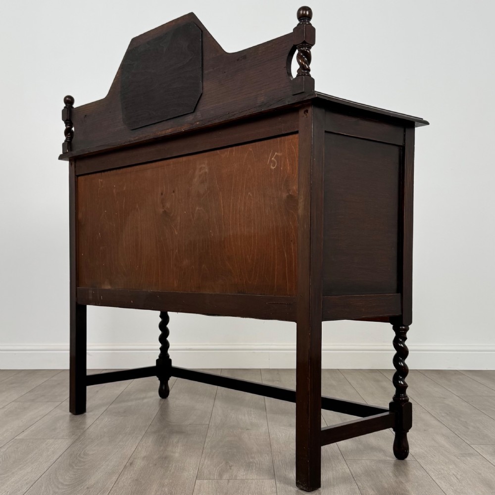 Antique 20th Century Barley Twist Sideboard In Oak  View VII