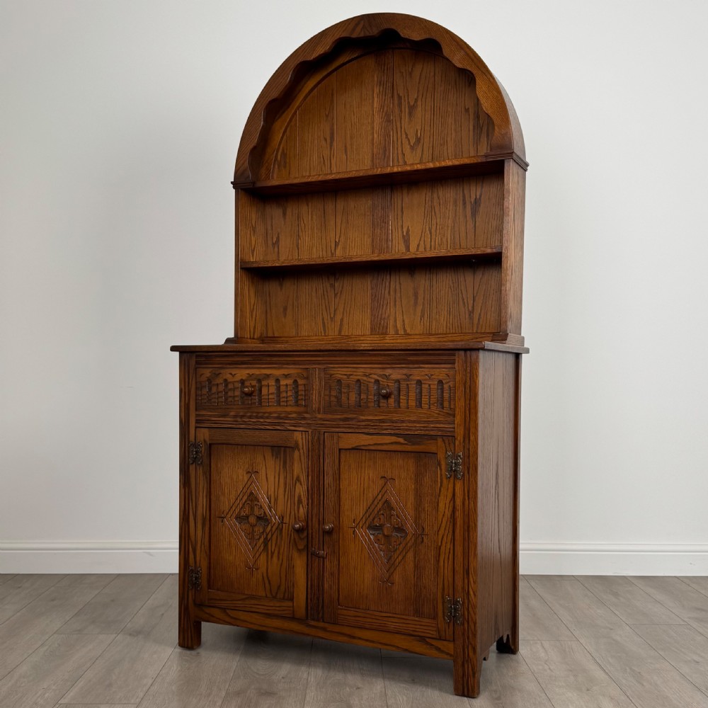  Antique 20th Century Good Quality Dresser In Oak  View III