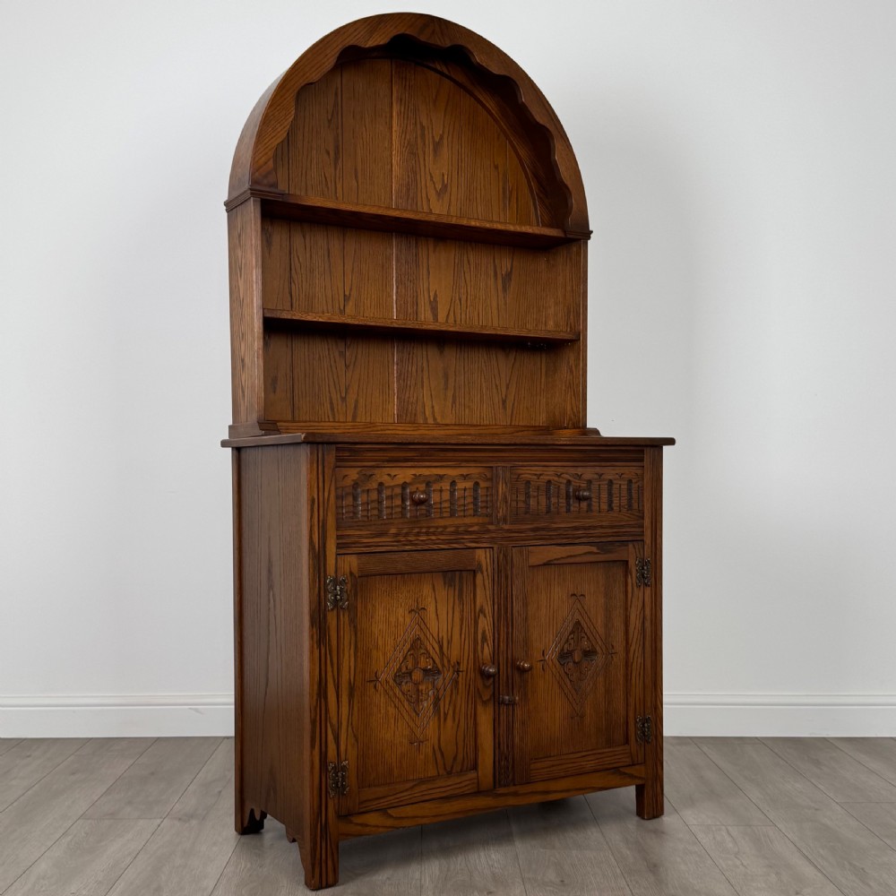  Antique 20th Century Good Quality Dresser In Oak  View IX