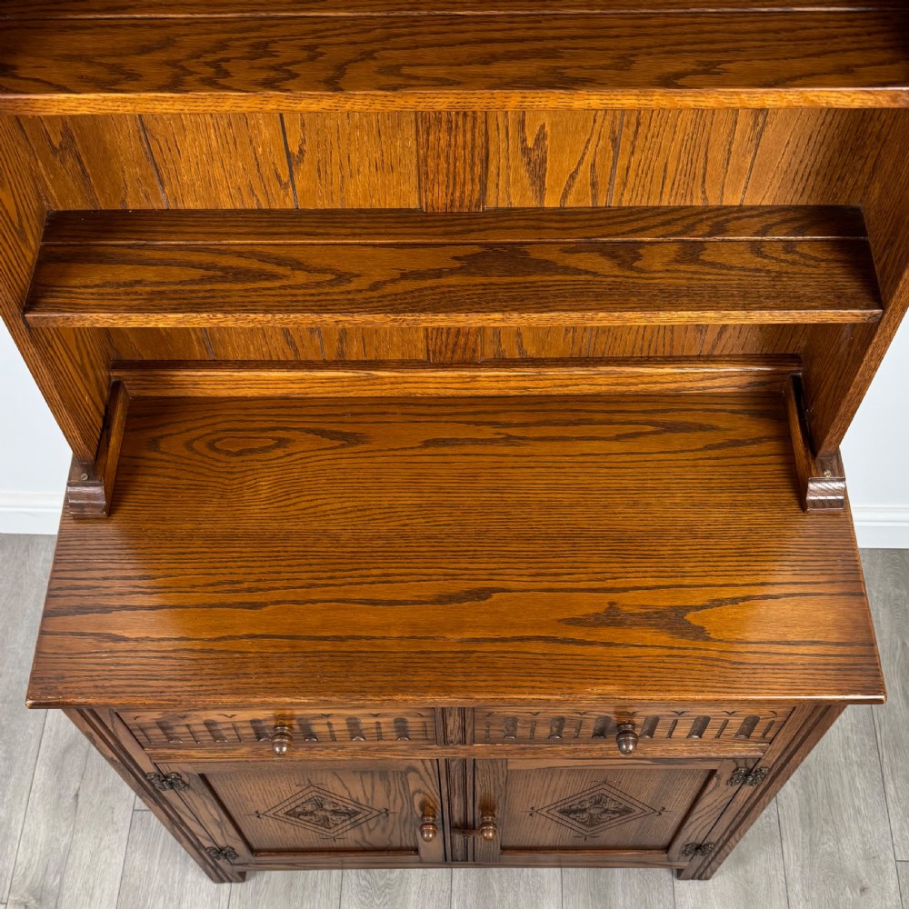  Antique 20th Century Good Quality Dresser In Oak  View X