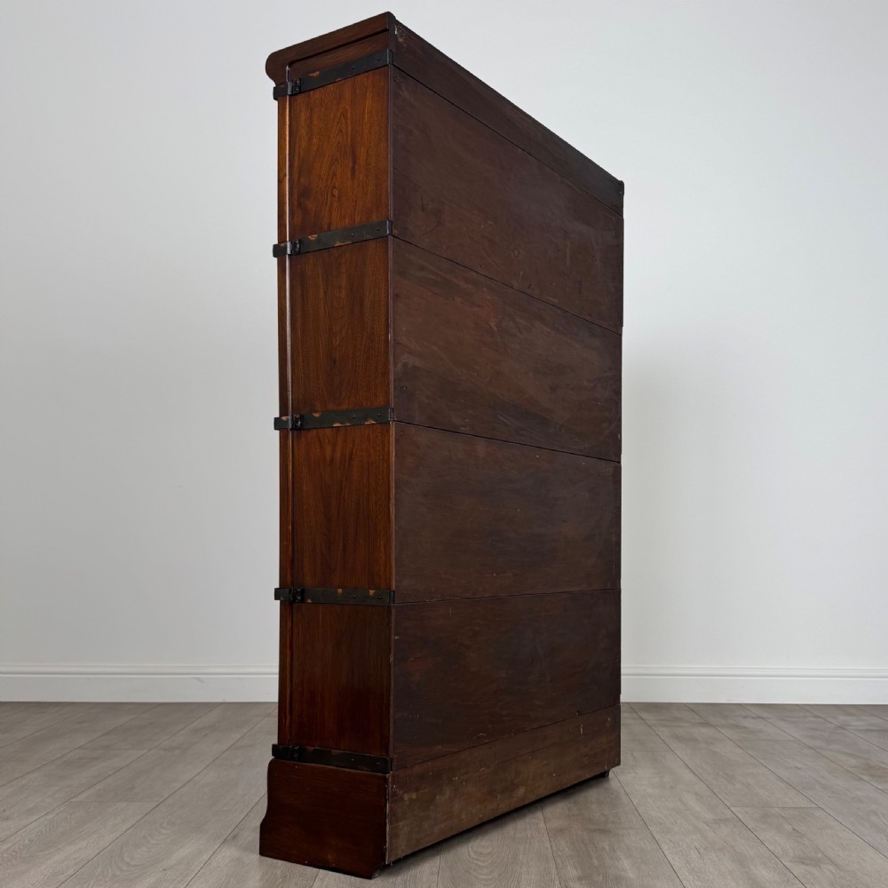 Antique 20th Century 4-Tier Bookcase By Globe Wernicke  View V