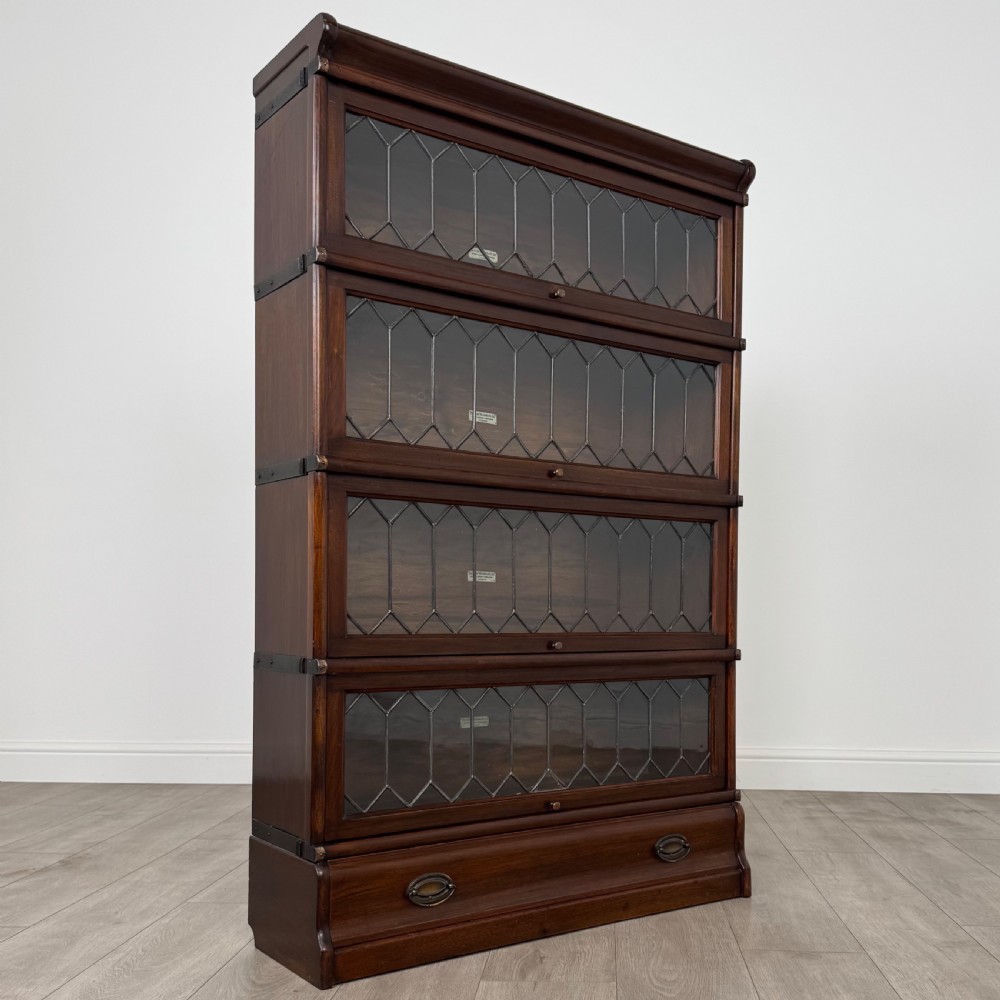 Antique 20th Century 4-Tier Bookcase By Globe Wernicke  View IX