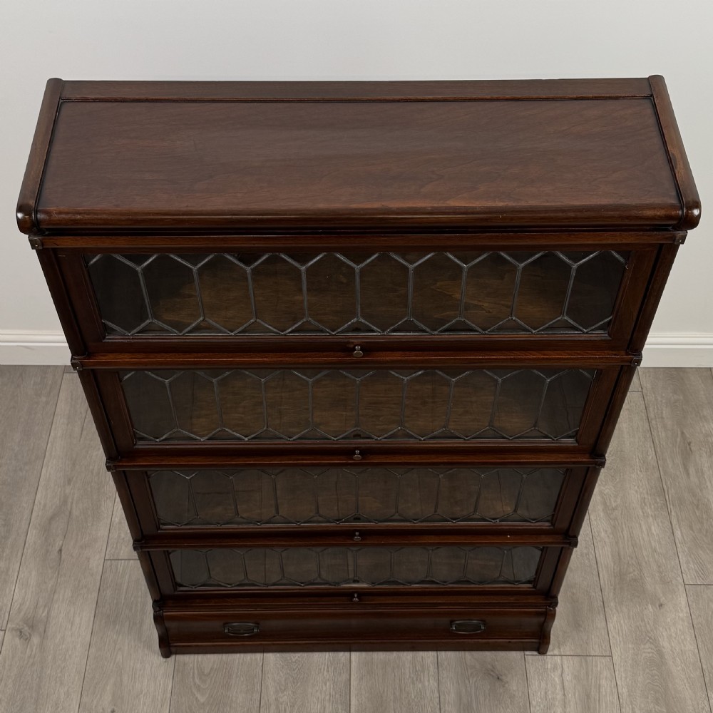 Antique 20th Century 4-Tier Bookcase By Globe Wernicke  View X