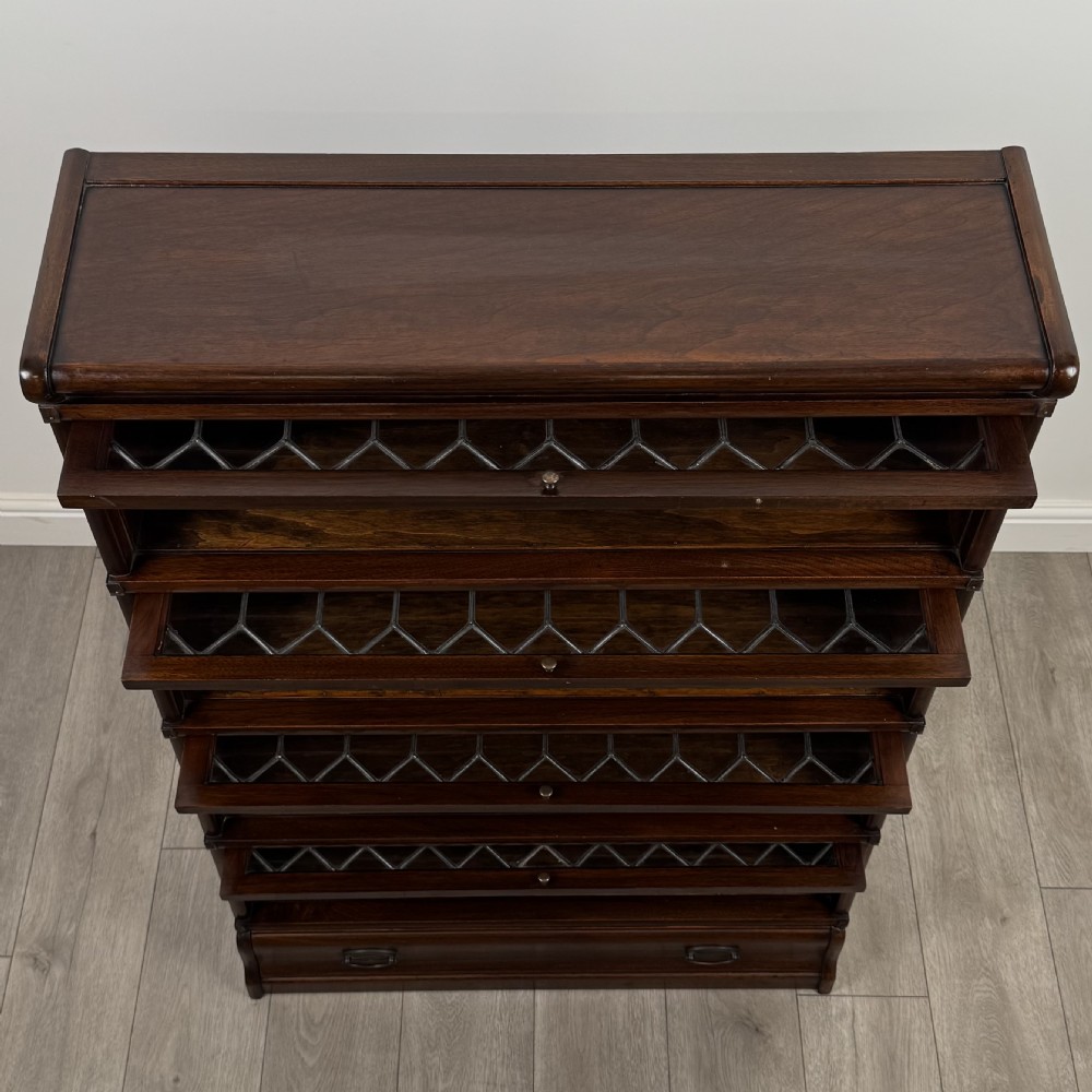 Antique 20th Century 4-Tier Bookcase By Globe Wernicke  View XI