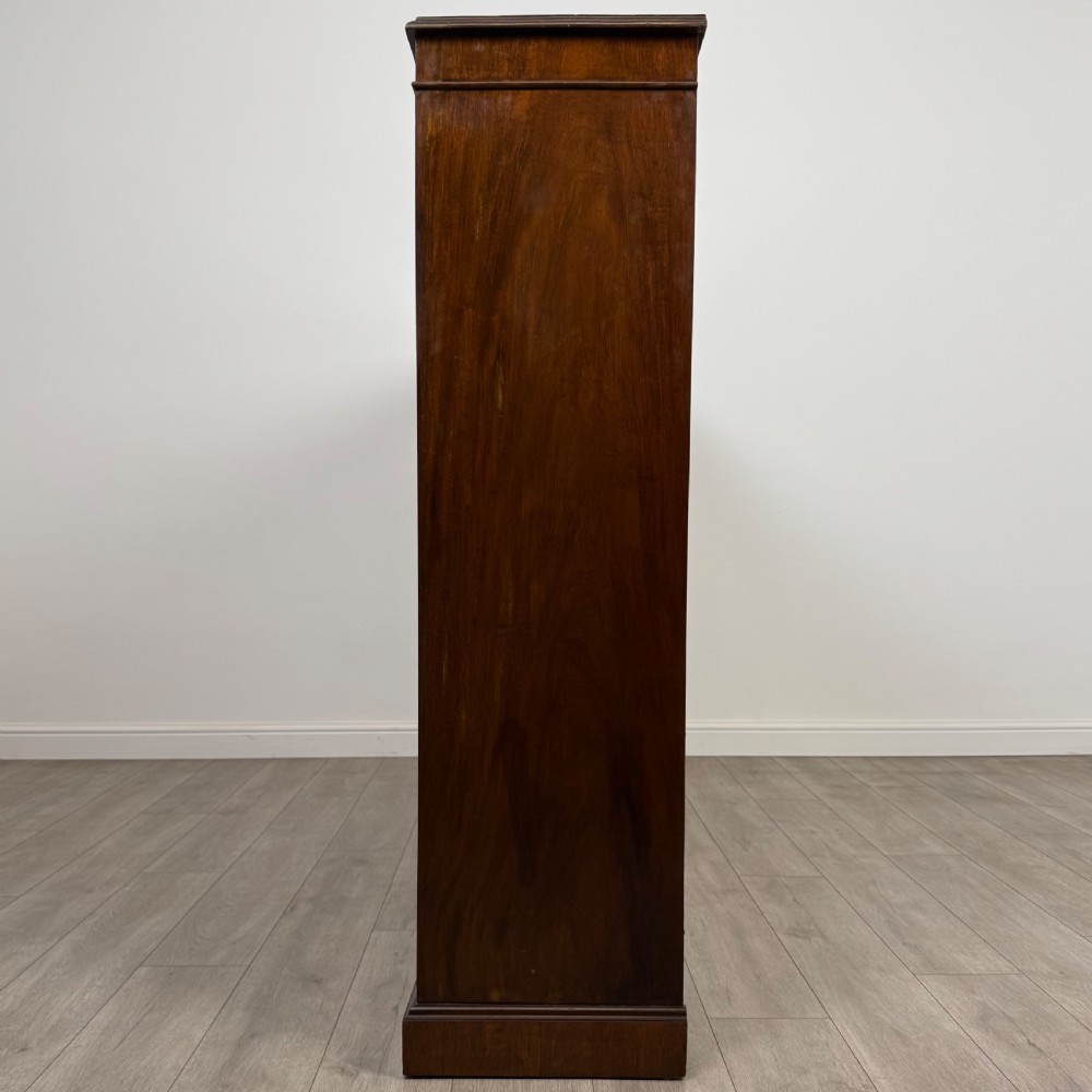 Antique 20th Century Large Open Bookcase In Mahogany  View IV