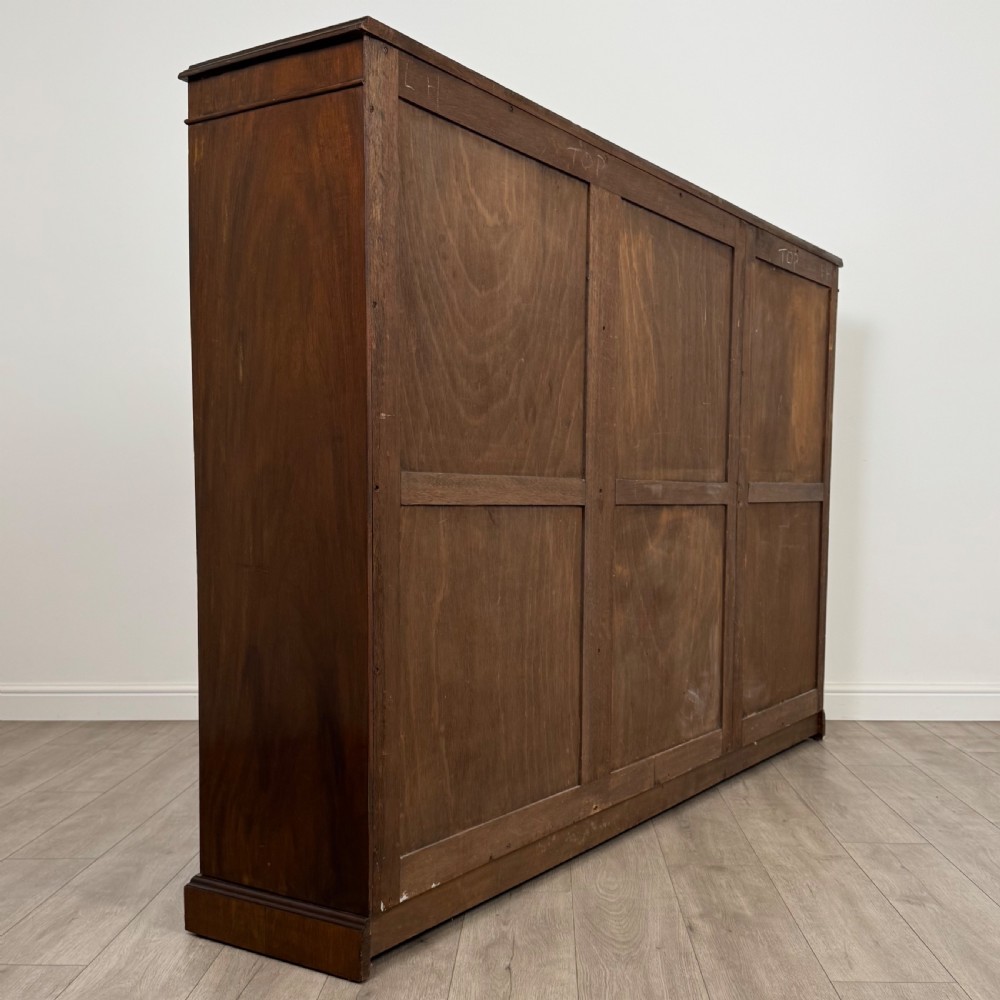 Antique 20th Century Large Open Bookcase In Mahogany  View V