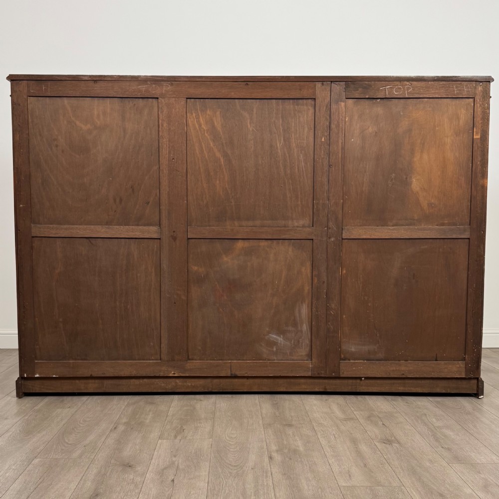 Antique 20th Century Large Open Bookcase In Mahogany  View VI