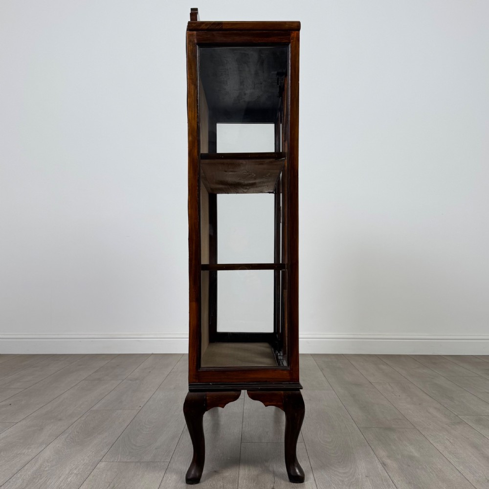 Antique 20th Century Display Cabinet In Mahogany View IX