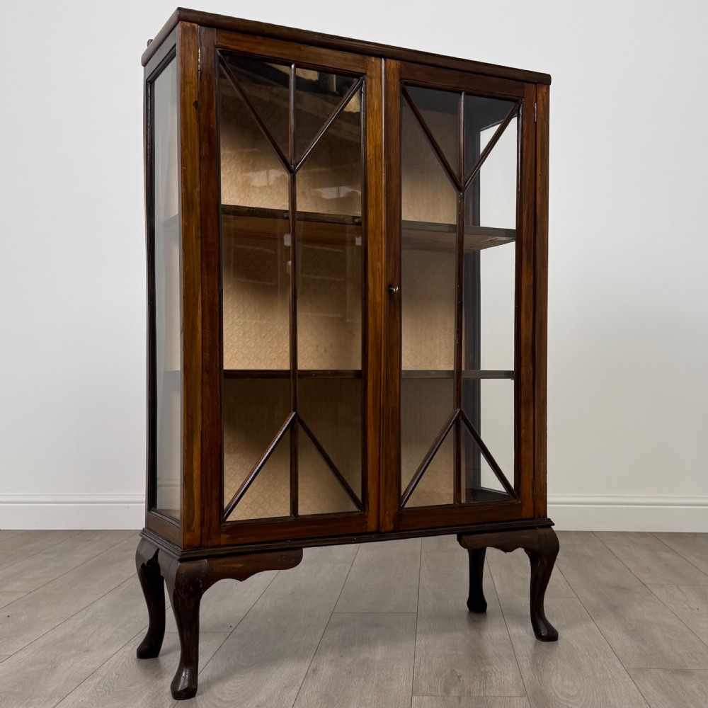 Antique 20th Century Display Cabinet In Mahogany View X