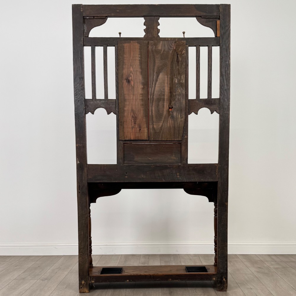 Antique 20th Century Good Quality Hall Stand In Oak View V