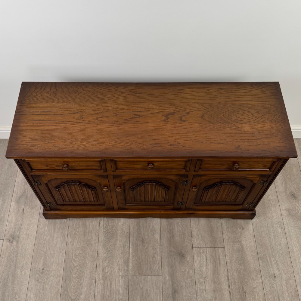 Antique 20th Century Good Quality Sideboard In Oak  View X