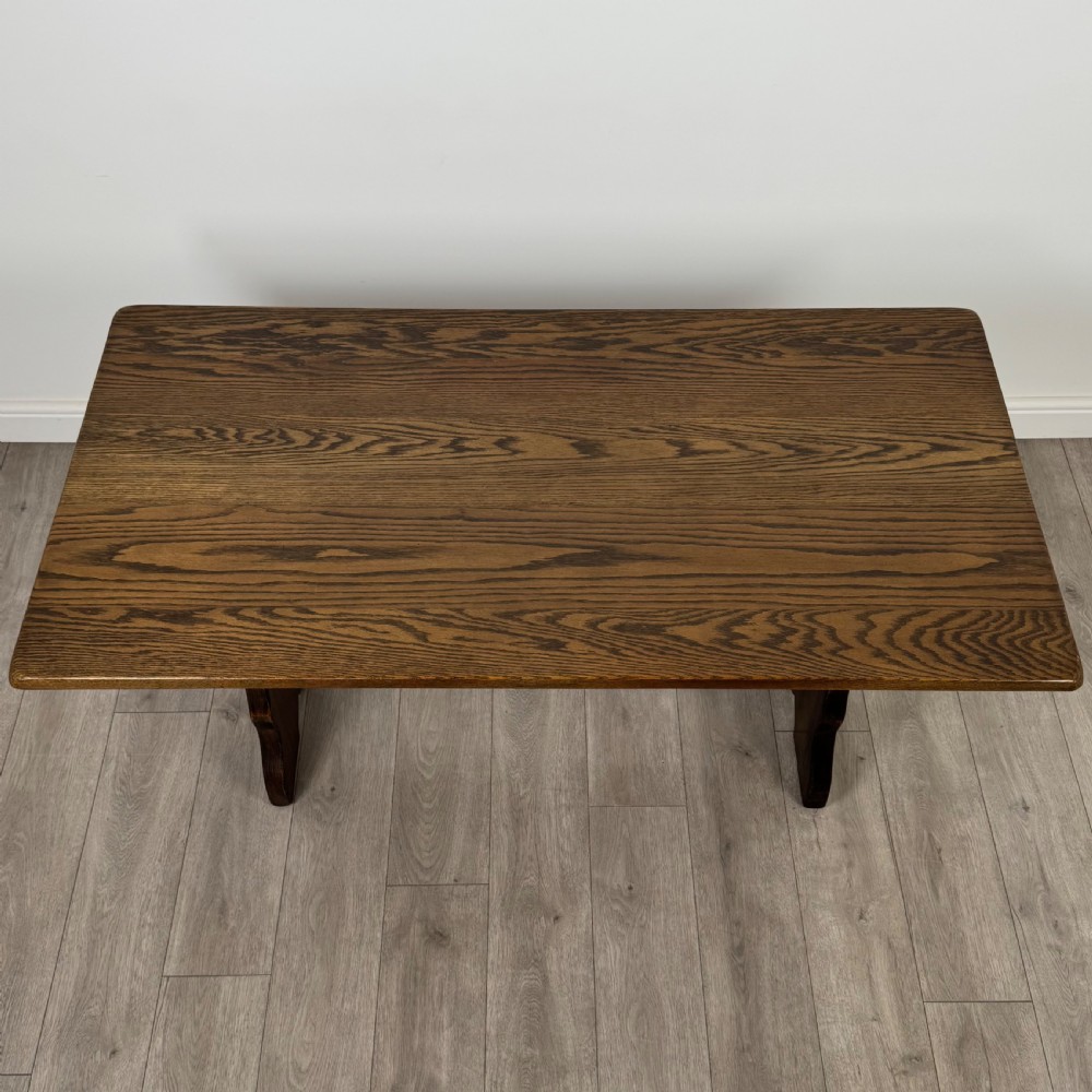  Antique 20th Century Refractory Style Dining Table In Oak  View IV