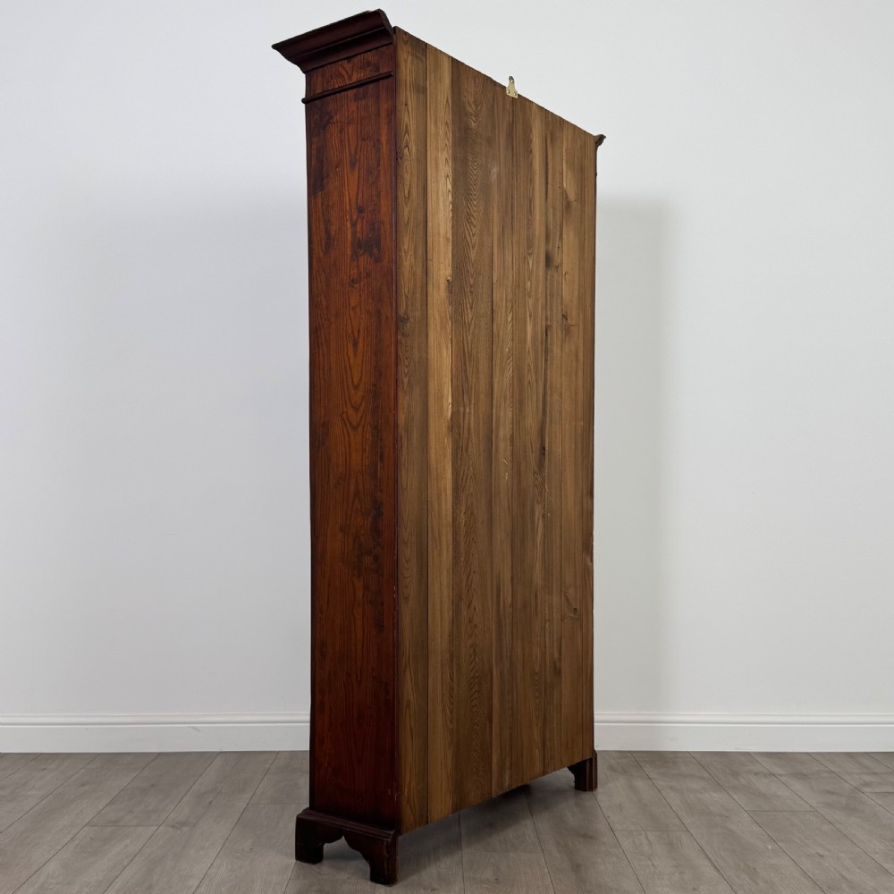 Antique 20th Century Good Quality Open Bookcase In Oak  View V
