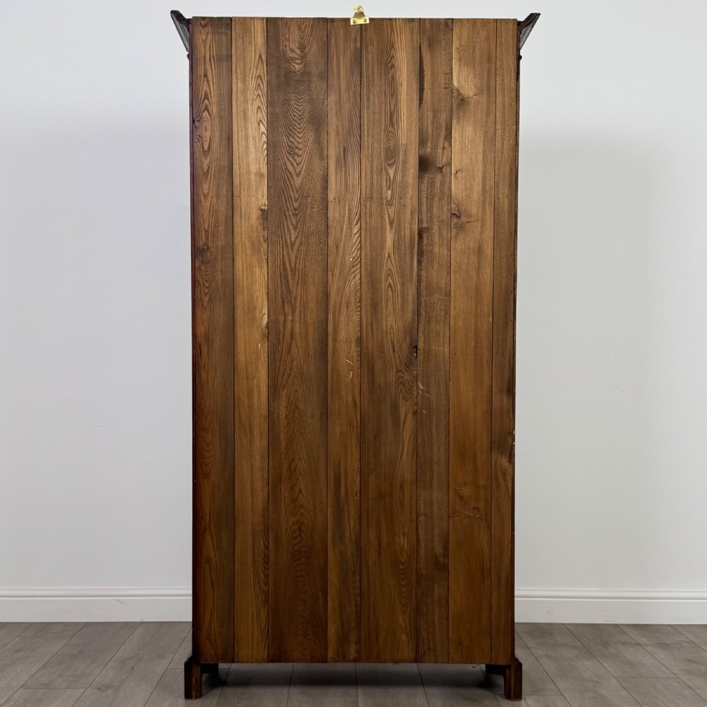 Antique 20th Century Good Quality Open Bookcase In Oak  View VI
