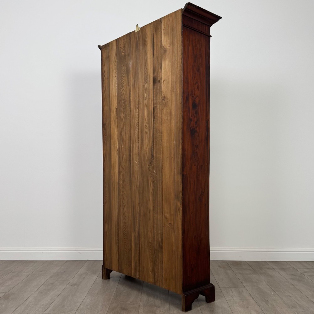 Antique 20th Century Good Quality Open Bookcase In Oak  View VII