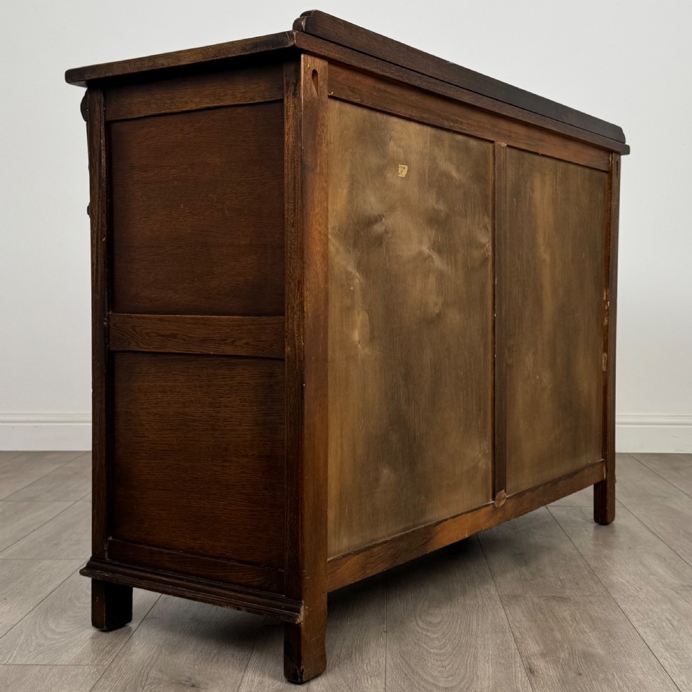 Antique 20th Century Good Quality Sideboard In Oak  View V