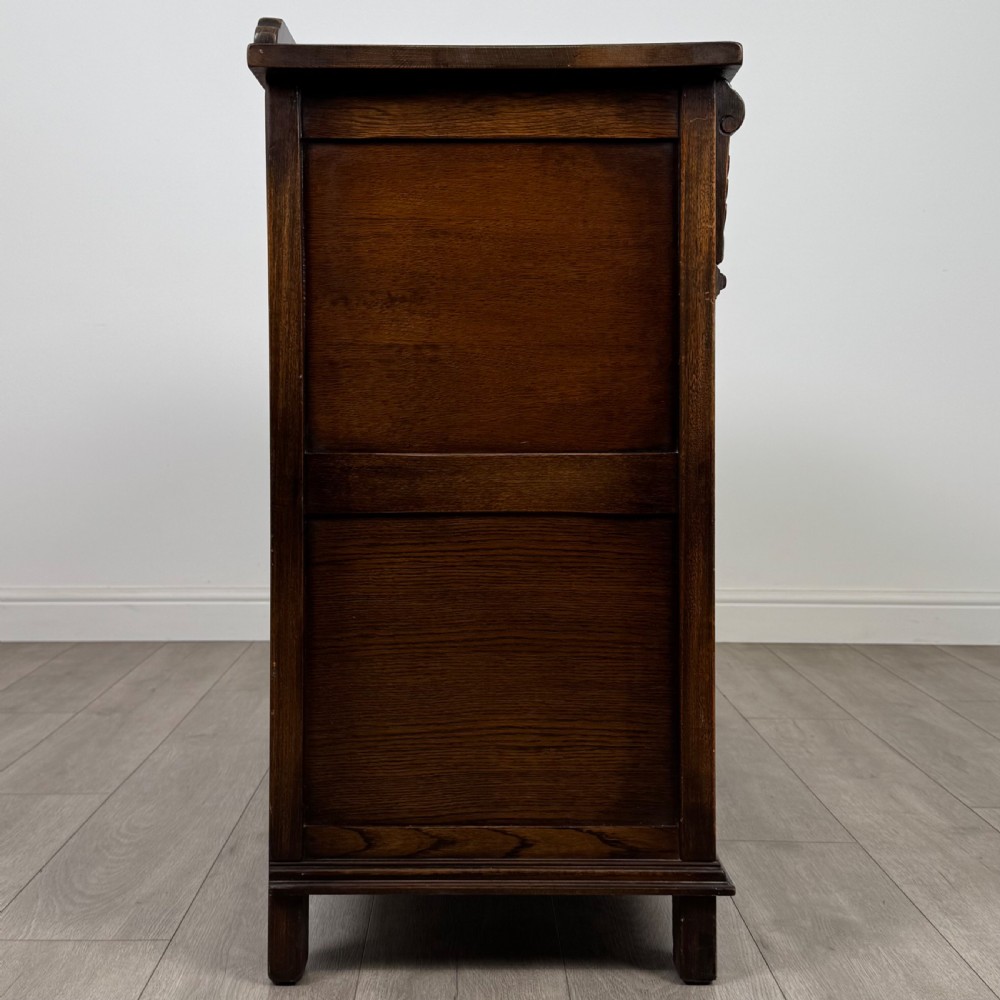 Antique 20th Century Good Quality Sideboard In Oak  View VIII