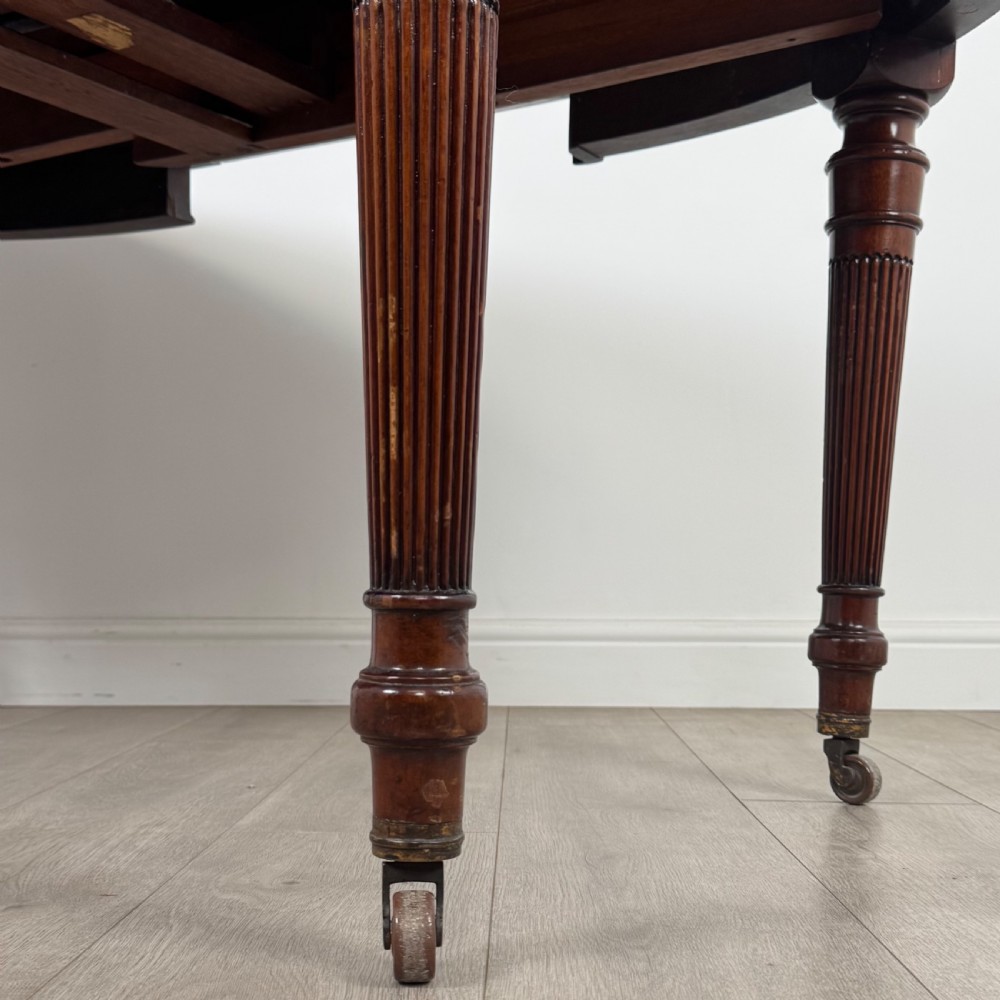 Antique 19th Century Regency Dining Table In Mahogany  View IX