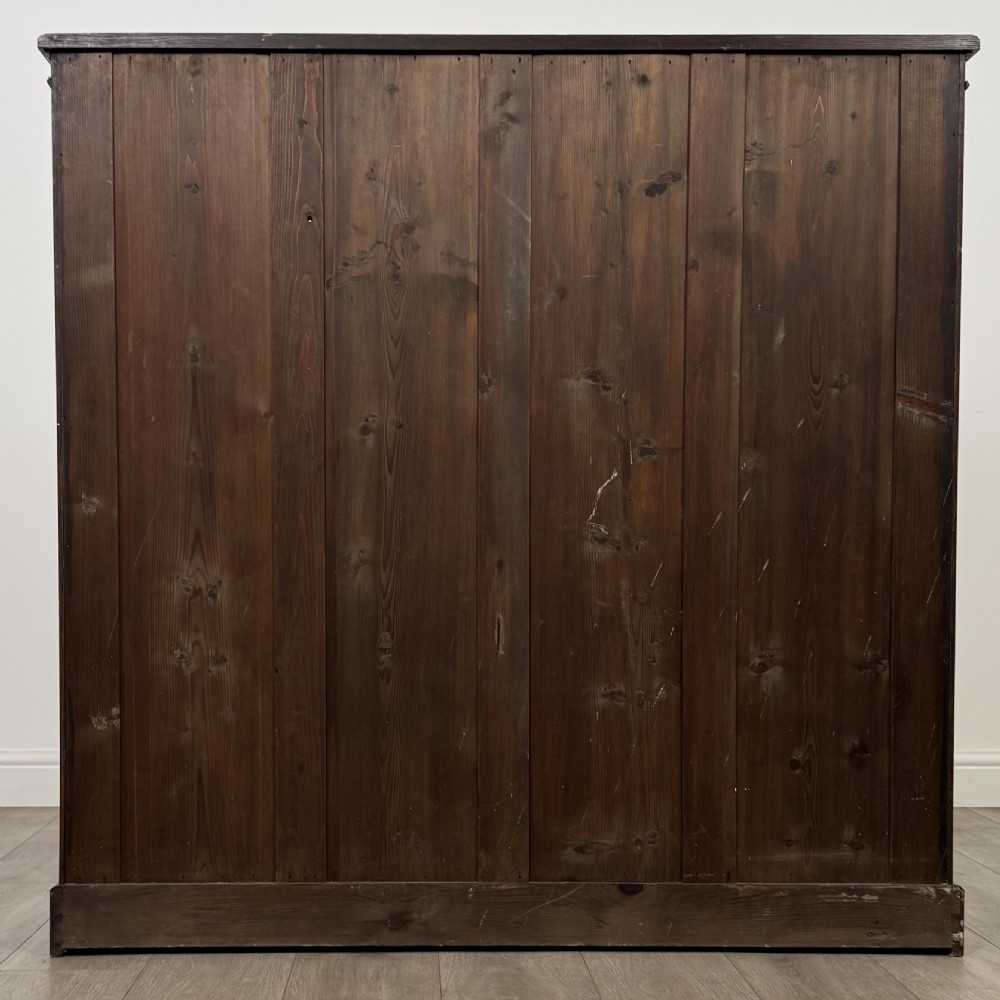 Antique 20th Century Good Quality Open Bookcase In Oak View VI