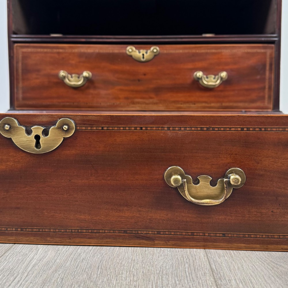 Antique 18th Century Mahogany Bureau Of Small Proportions  View XIII