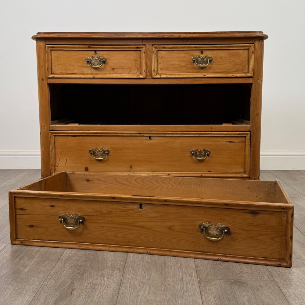 Antique 19th Century Rustic Pine Chest Of Drawers View XI