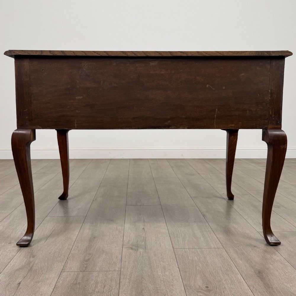  Antique 18th Century Fine Quality Writing Table In Oak  View V