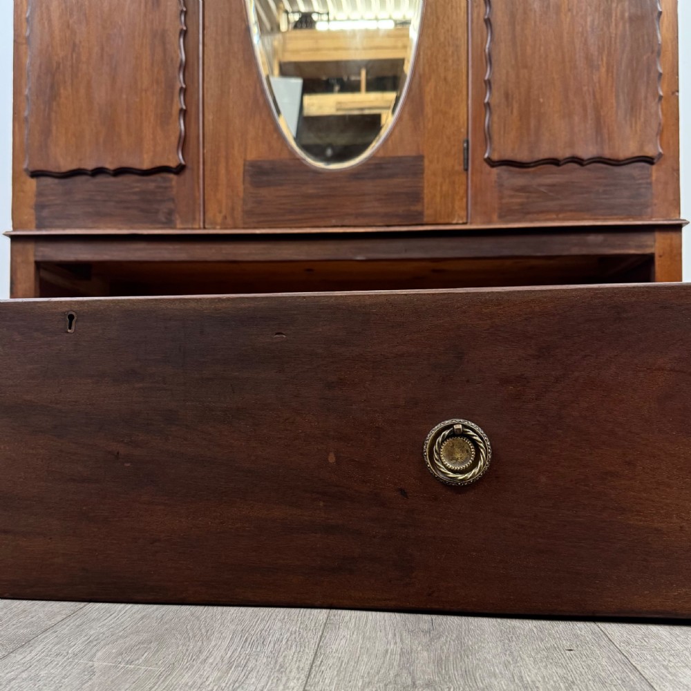 Antique 20th Century Good Quality Wardrobe In Mahogany  View XI