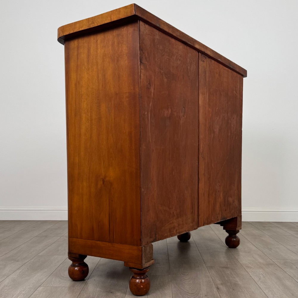  Antique 19th Century Bow Front Chest Of Drawers In Mahogany View IV