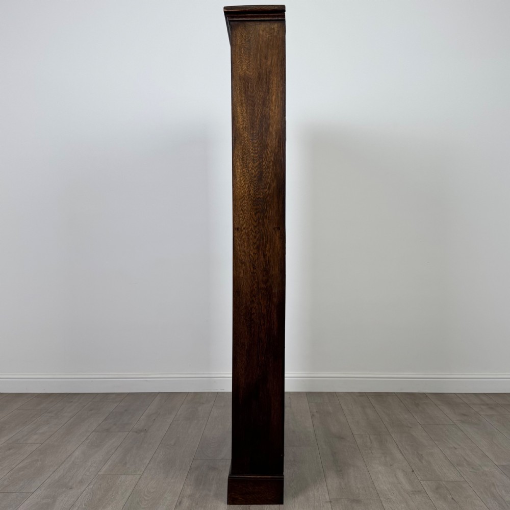Antique 20th Century Pair Of Tall Bookcases In Oak  View IV