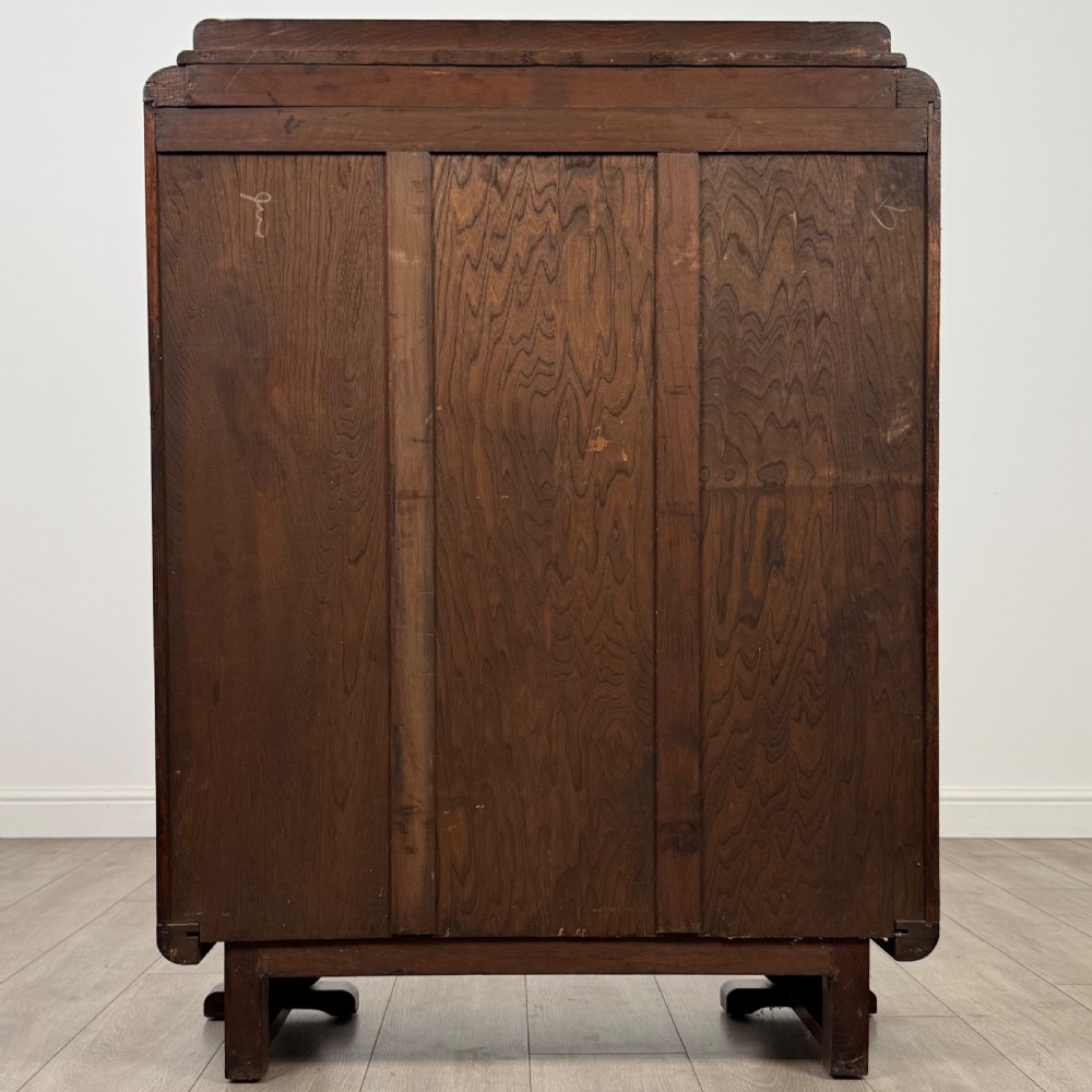 Antique 20th Century Good Quality Display Cabinet In Oak View VIII