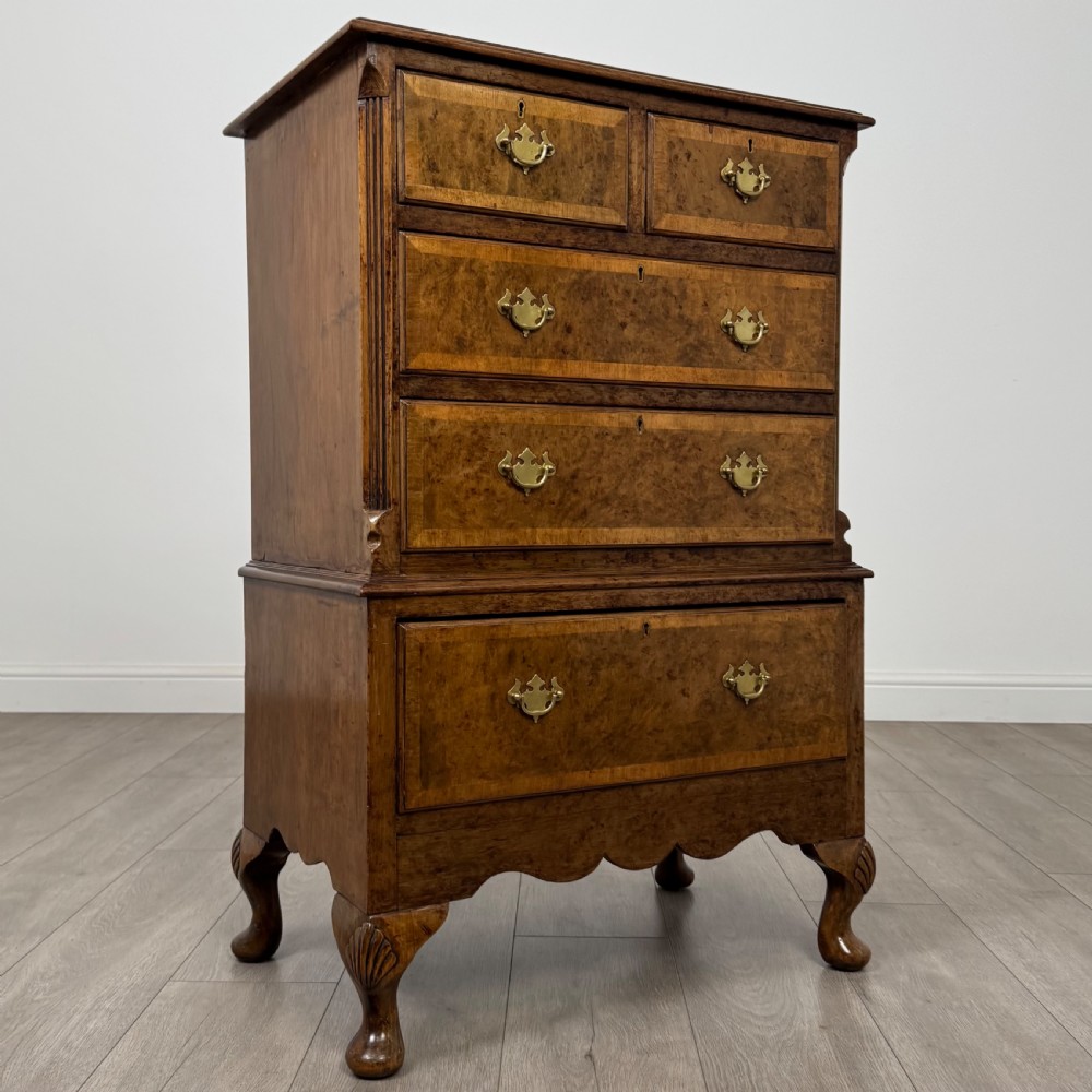 Antique 20th Century Chest Of Drawers In Burr Walnut  View VIII