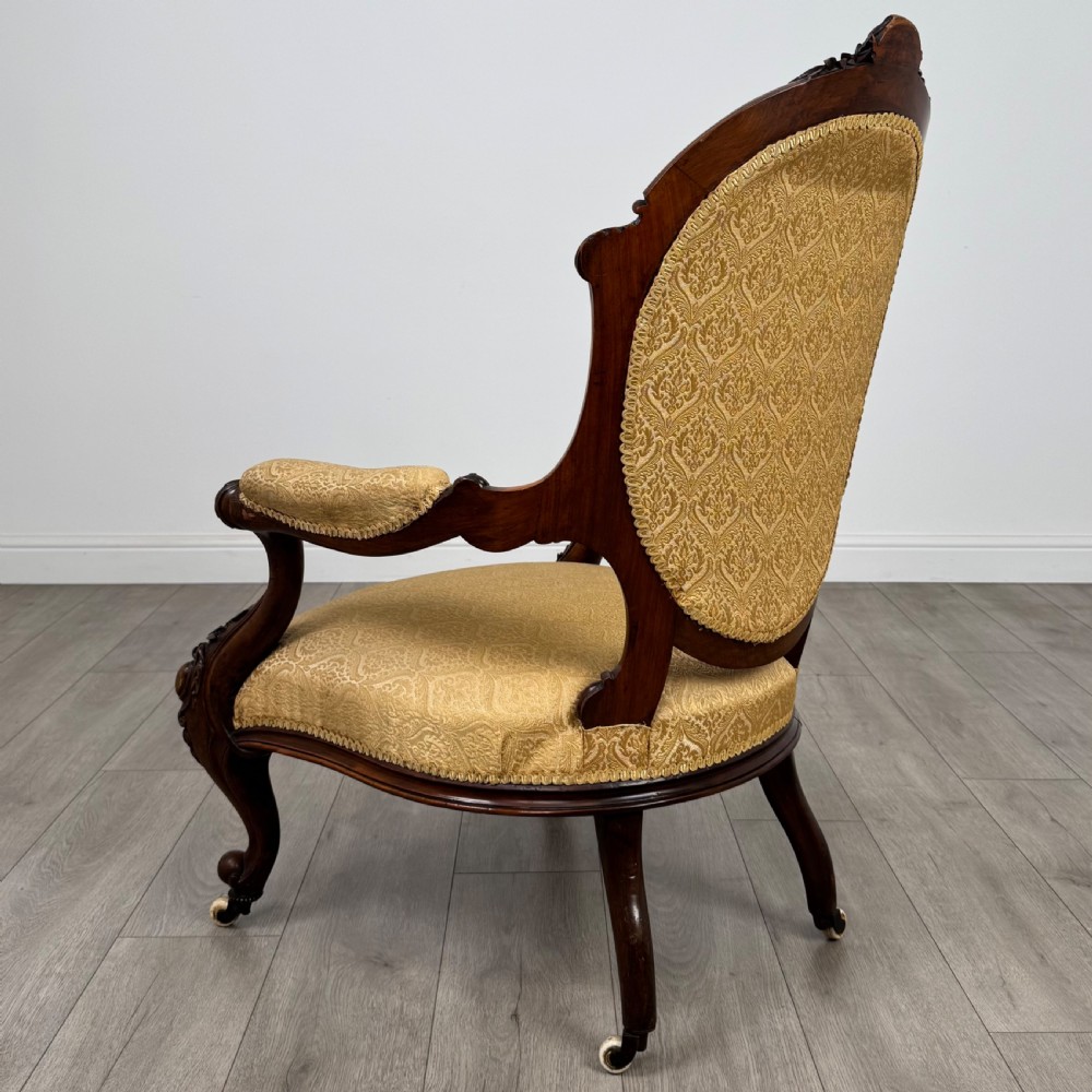  Antique 19th Century Fine Quality Armchair In Mahogany View V