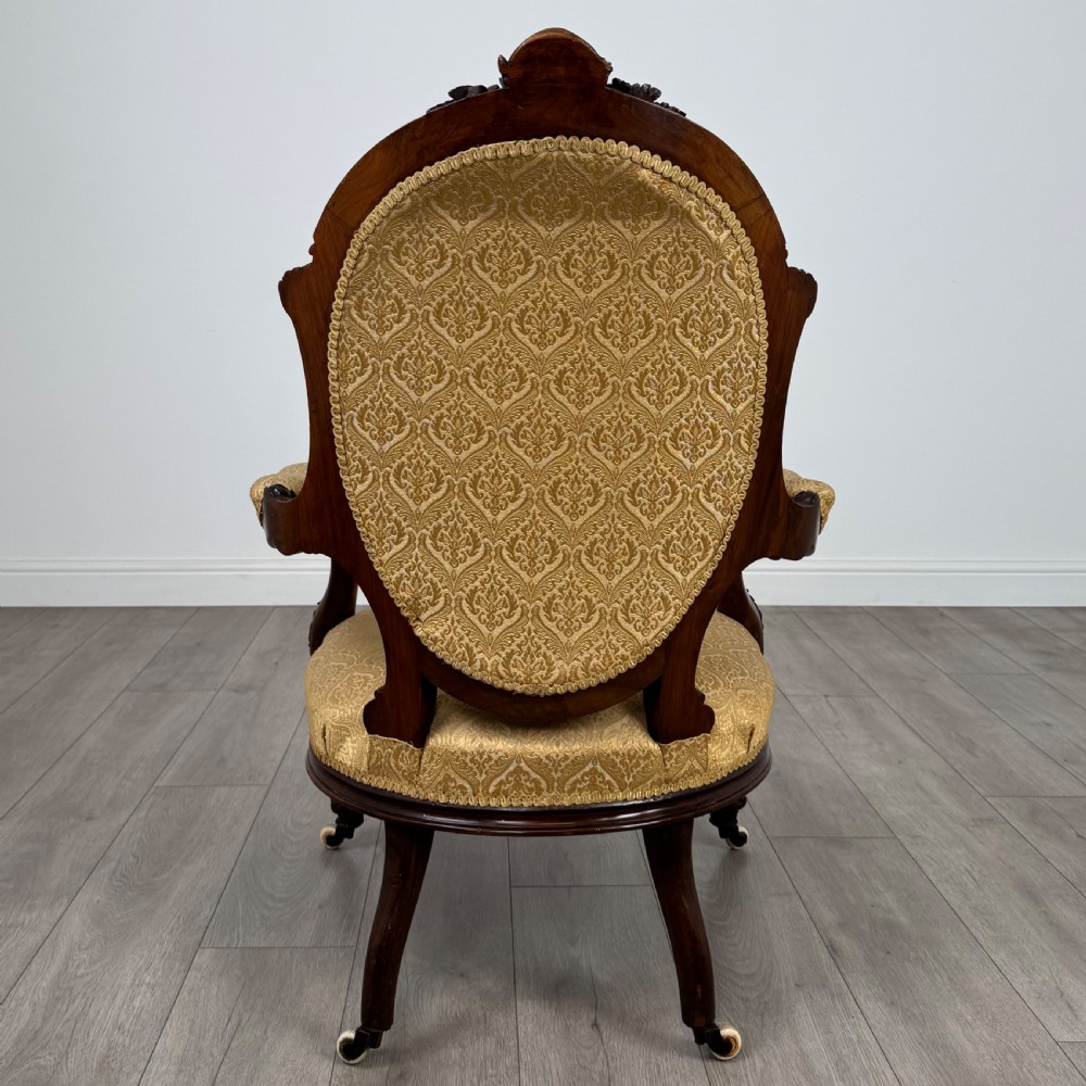  Antique 19th Century Fine Quality Armchair In Mahogany View VI