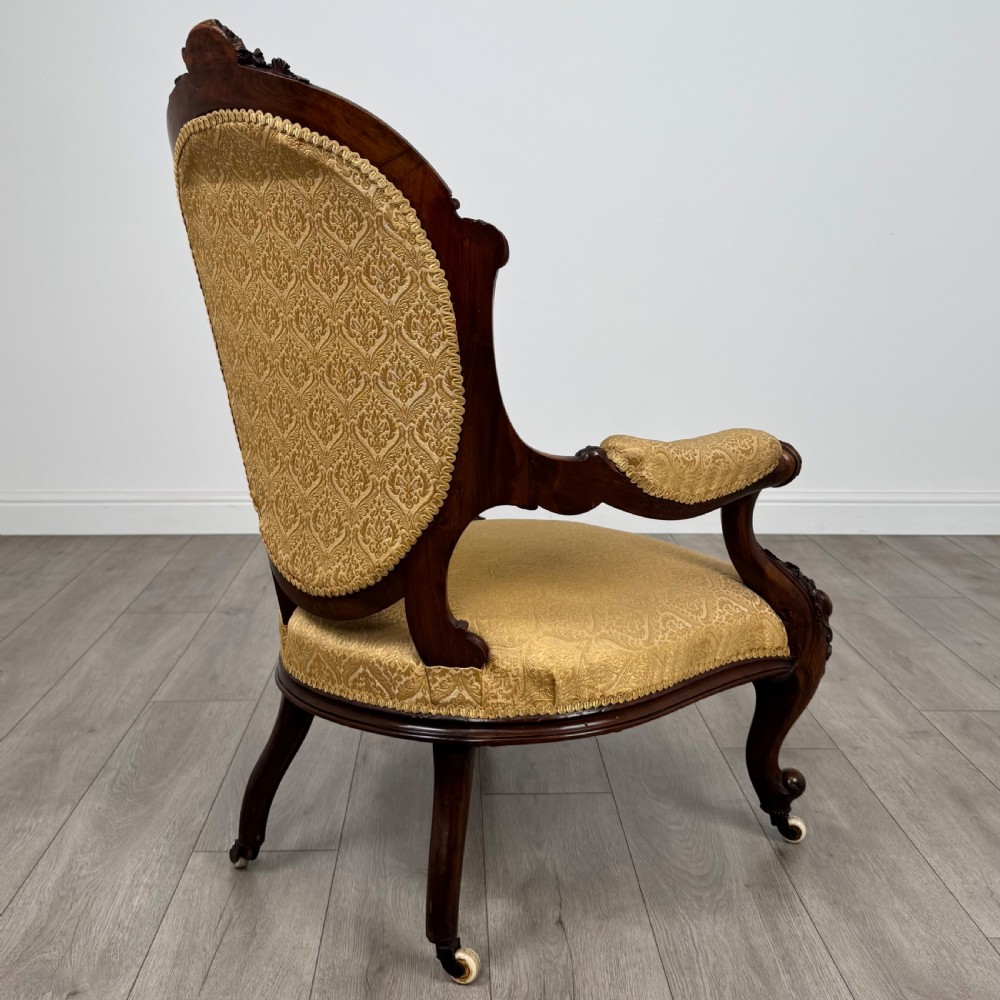  Antique 19th Century Fine Quality Armchair In Mahogany View VII