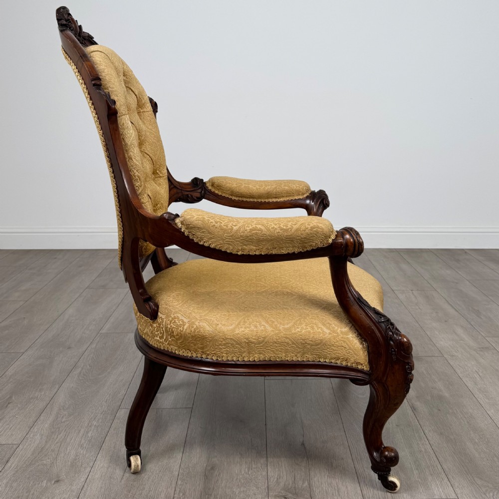  Antique 19th Century Fine Quality Armchair In Mahogany View VIII