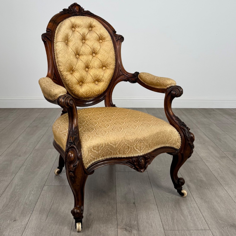  Antique 19th Century Fine Quality Armchair In Mahogany View IX