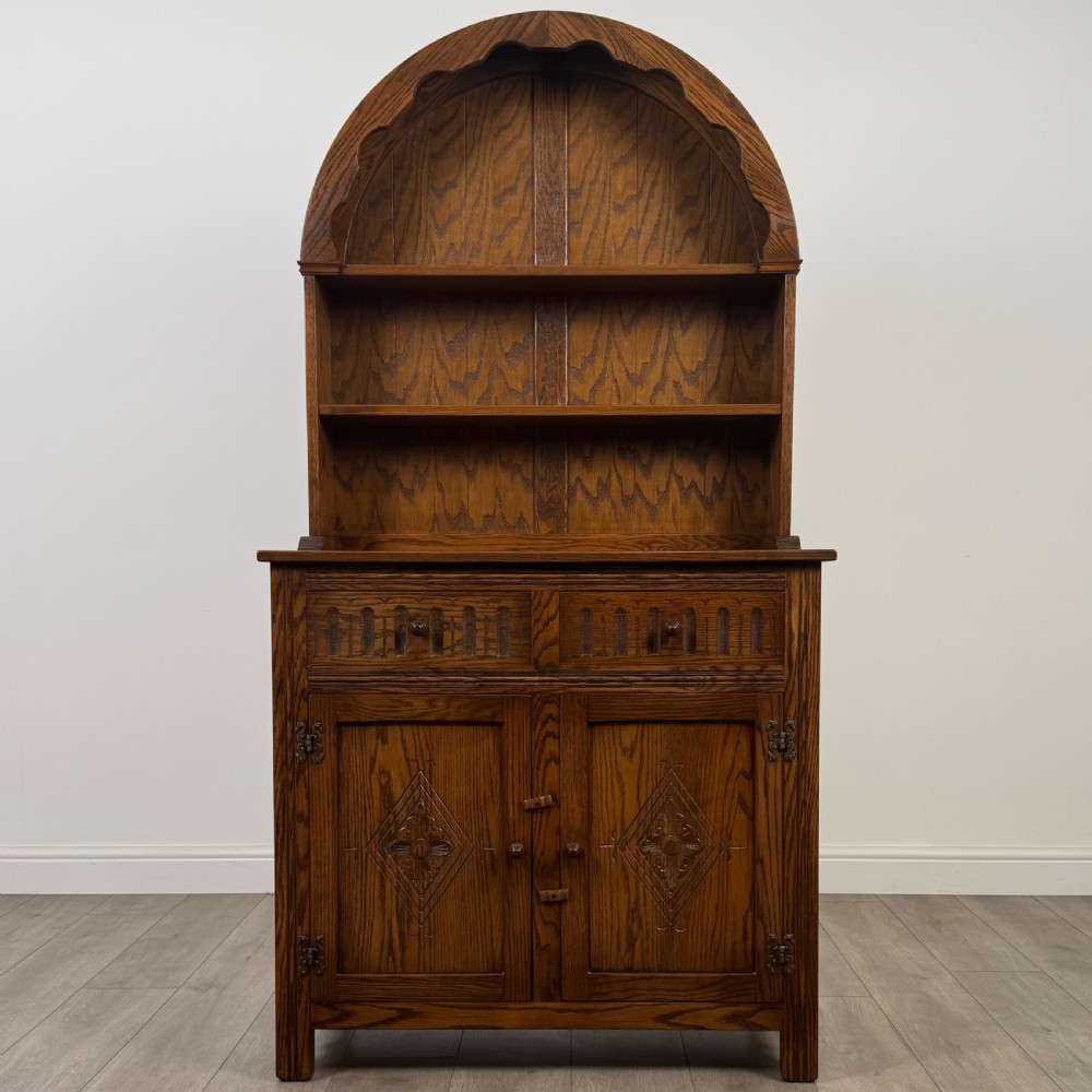Antique 20th Century Good Quality Dresser In Oak 