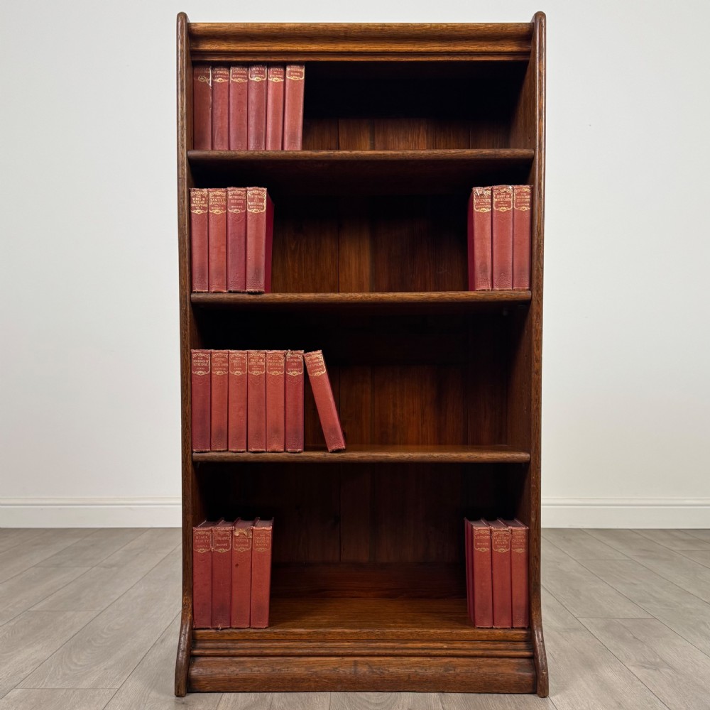  Antique 20th Century Globe Wernicke Style Open Bookcase 