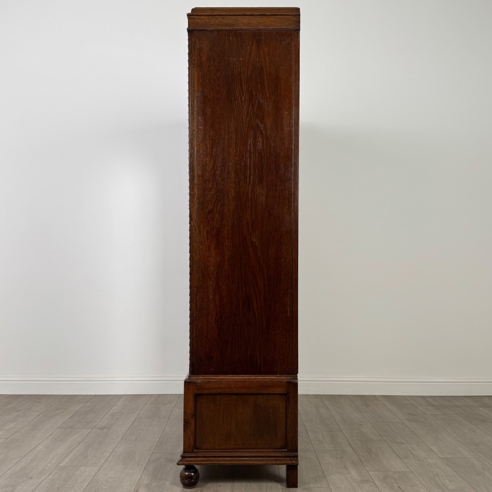 Antique 20th Century Good Quality Wardrobe In Oak View IV