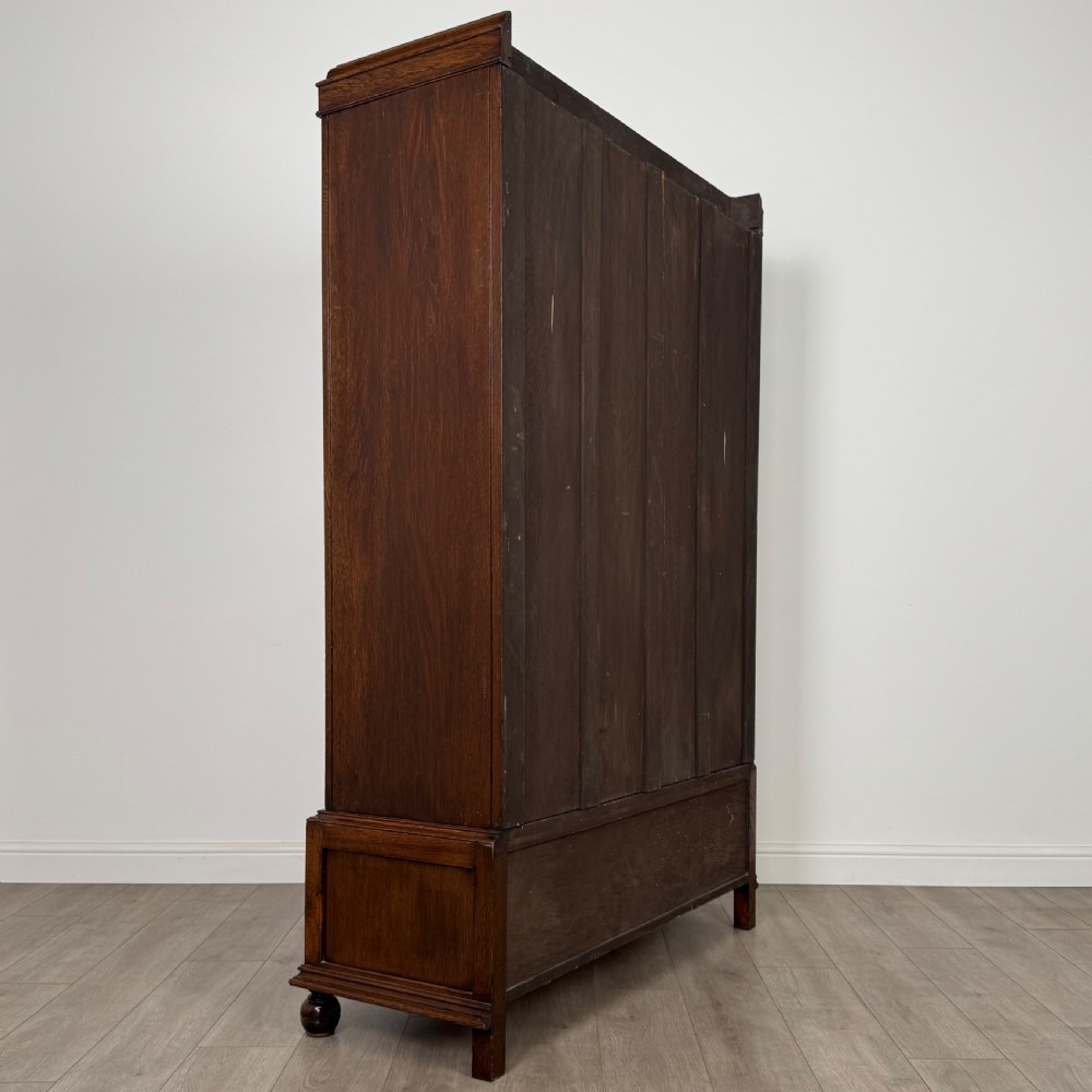 Antique 20th Century Good Quality Wardrobe In Oak View V