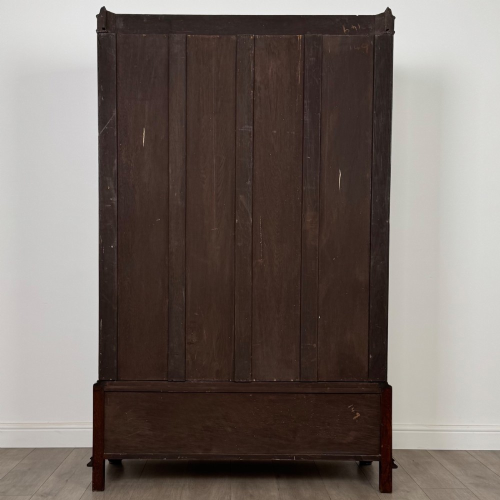 Antique 20th Century Good Quality Wardrobe In Oak View VI