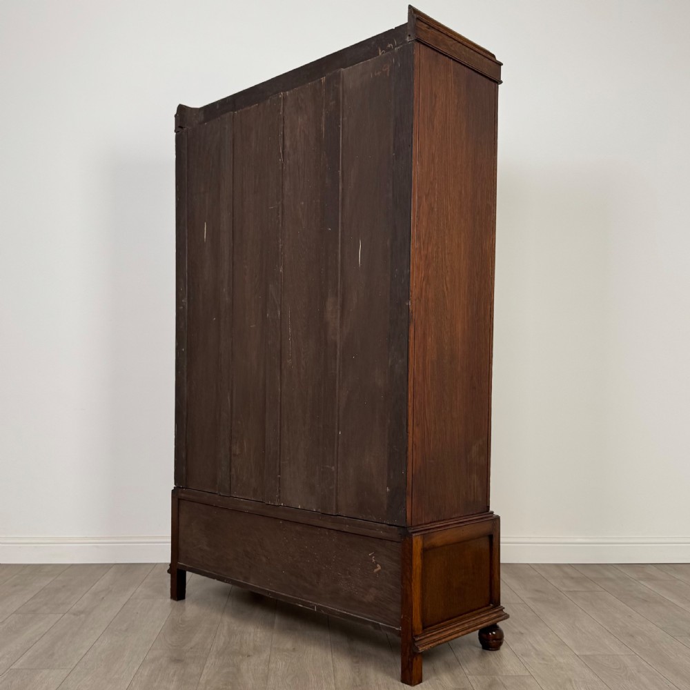 Antique 20th Century Good Quality Wardrobe In Oak View VII