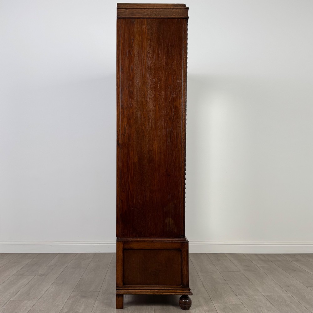 Antique 20th Century Good Quality Wardrobe In Oak View VIII