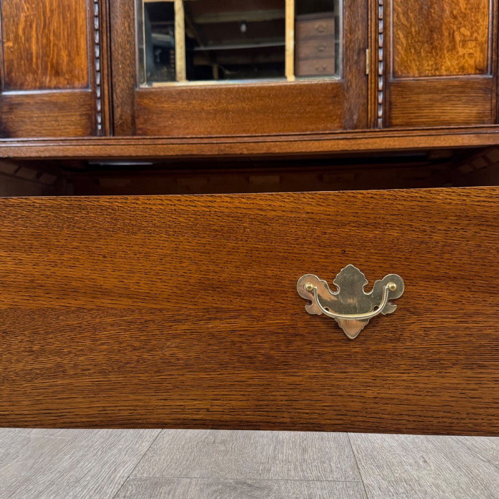 Antique 20th Century Good Quality Wardrobe In Oak View XI