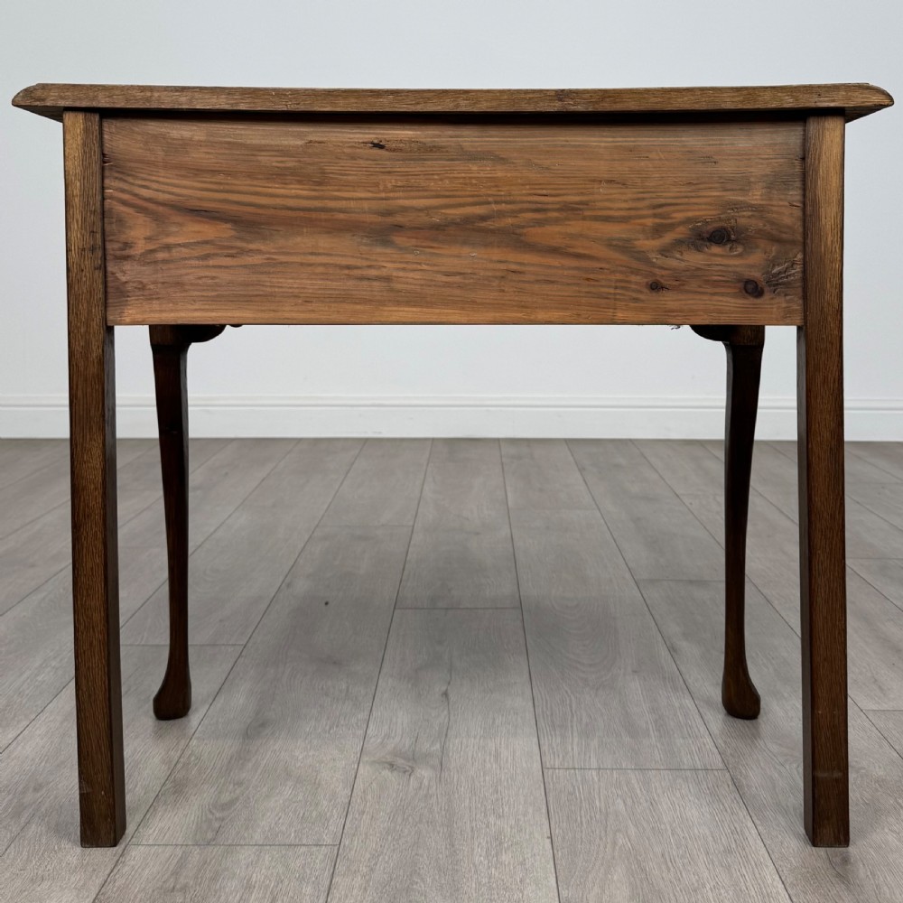 Antique 20th Century Good Quality Side Table In Oak  View V