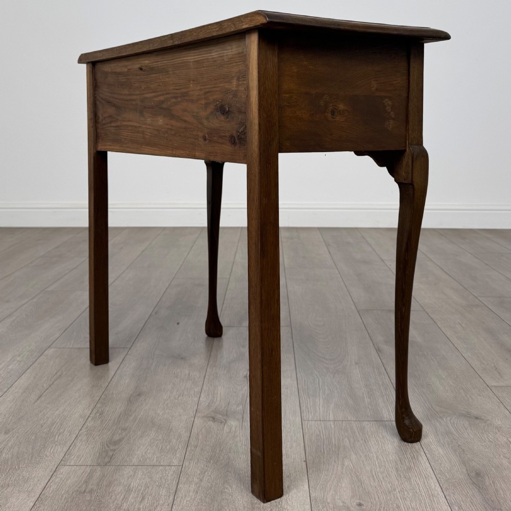 Antique 20th Century Good Quality Side Table In Oak  View VI