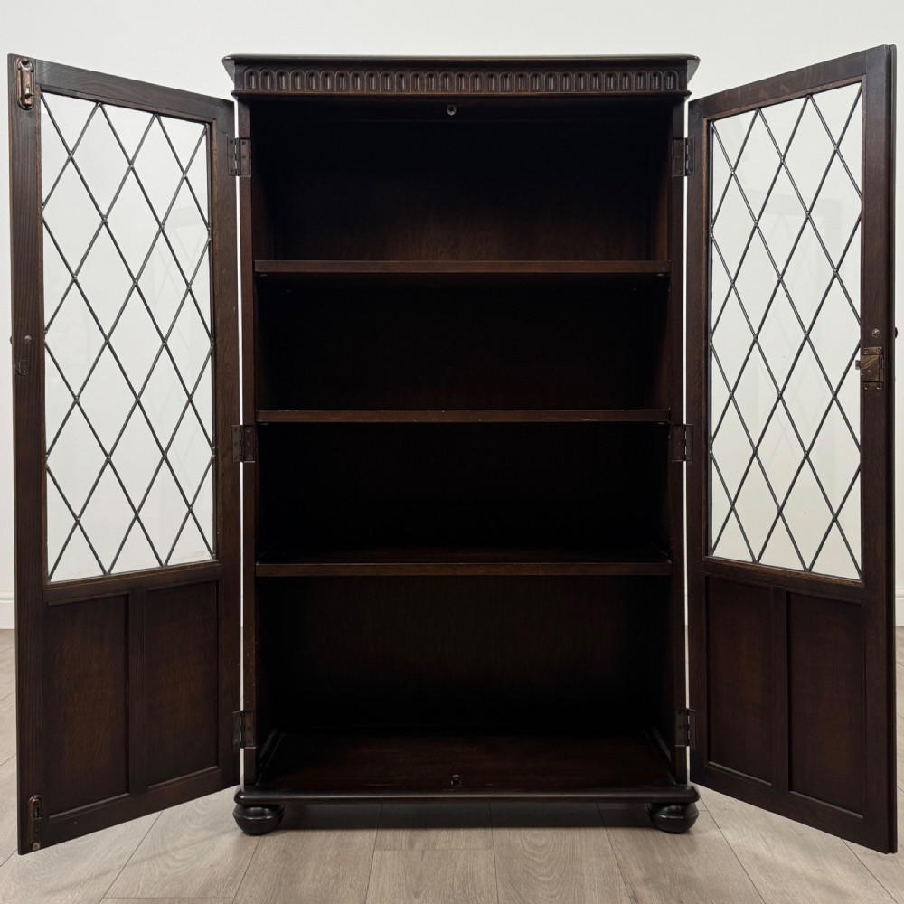 Antique 20th Century Display Cabinet In Oak  View III