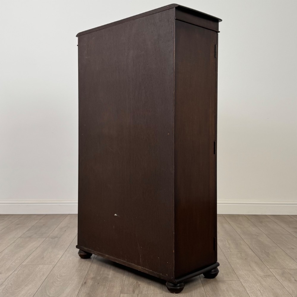 Antique 20th Century Display Cabinet In Oak  View VIII