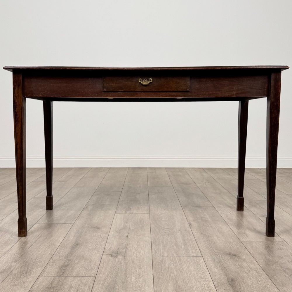 Antique 20th Century Writing Table In Oak 